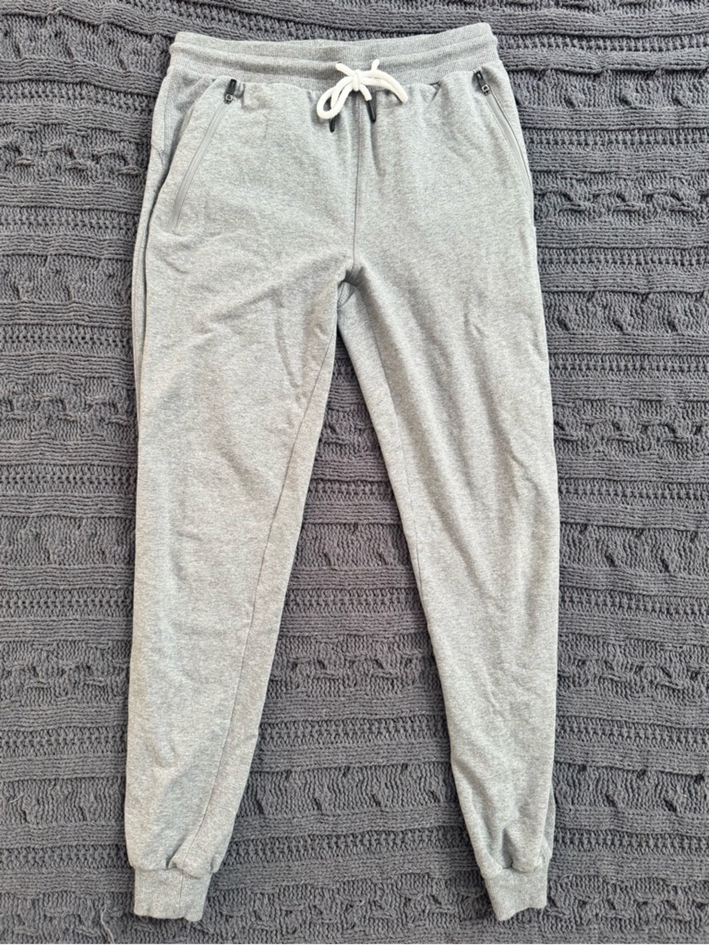 Medium Women's Gray Jogger Sweatpants - Comfortable Drawstring Casual Pants